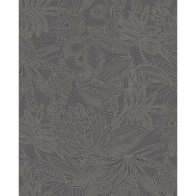 340114 Tapeten Eijffinger schwarz, grau/silber  Gilded  Vliestapete