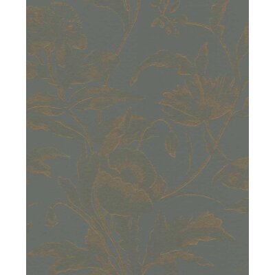 340134 Tapeten Eijffinger blau, grün, kupfer Gilded  Vliestapete