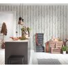 AS 953701 Tapeten A.S Creation Farbe Weiß Creme Grau  Elements II Vinyltapete