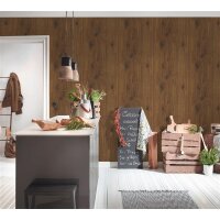 AS 300431 Tapeten A.S Creation Farbe Braun    Elements II Vinyltapete