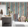 AS 307231 Tapeten A.S Creation Farbe Bunt Blau Rot Braun Elements II Vinyltapete
