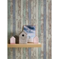 AS 959141 Tapeten A.S Creation Farbe Blau Braun Weiß  Elements II Vinyltapete