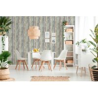 AS 959141 Tapeten A.S Creation Farbe Blau Braun Weiß  Elements II Vinyltapete