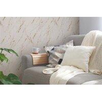 AS 393364 Tapeten A.S Creation Farbe Beige Gold Metallic  Elements II Profiltapete
