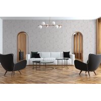 AS 378556 Tapeten A.S Creation Farbe Weiß Grau   Elements II Vinyltapete
