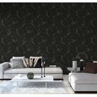 AS 378552 Tapeten A.S Creation Farbe Schwarz Weiß   Elements II Vinyltapete