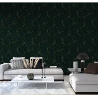 AS 378555 Tapeten A.S Creation Farbe Grün Gold   Elements II Vinyltapete