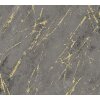 AS 388175 Tapeten A.S Creation Farbe Anthrazit Gold Schwarz  Elements II Vinyltapete