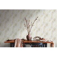 AS 388173 Tapeten A.S Creation Farbe Weiß Grau Gold Metallic Elements II Vinyltapete