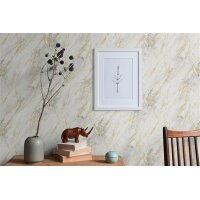 AS 388173 Tapeten A.S Creation Farbe Weiß Grau Gold Metallic Elements II Vinyltapete