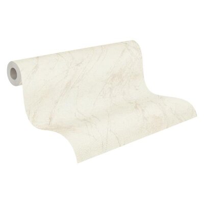 AS 388171 Tapeten A.S Creation Farbe Creme Grau   Elements II Vinyltapete