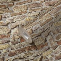 AS 388151 Tapeten A.S Creation Farbe Beige Gelb Braun  Elements II Satintapete