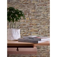 AS 388151 Tapeten A.S Creation Farbe Beige Gelb Braun  Elements II Satintapete