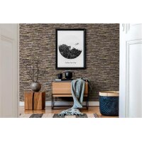 AS 914217 Tapeten A.S Creation Farbe Braun Beige Blau Gelb Elements II Vinyltapete