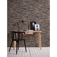 AS 914217 Tapeten A.S Creation Farbe Braun Beige Blau Gelb Elements II Vinyltapete