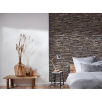 AS 914217 Tapeten A.S Creation Farbe Braun Beige Blau Gelb Elements II Vinyltapete
