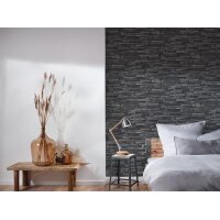 AS 914224 Tapeten A.S Creation Farbe Grau Schwarz   Elements II Vinyltapete