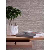 AS 390274 Tapeten A.S Creation Farbe Grau Braun Weiß  Elements II Vliestapete