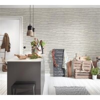 AS 662316 Tapeten A.S Creation Farbe Weiß Grau   Elements II Vinyltapete