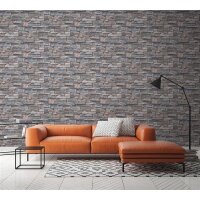 AS 388132 Tapeten A.S Creation Farbe Grau Beige Braun  Elements II Satintapete