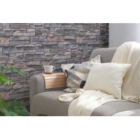 AS 388132 Tapeten A.S Creation Farbe Grau Beige Braun  Elements II Satintapete