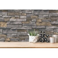 AS 388131 Tapeten A.S Creation Farbe Grau Beige   Elements II Satintapete