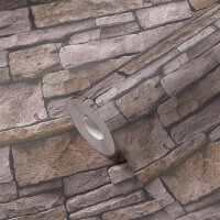 AS 388133 Tapeten A.S Creation Farbe Beige Braun   Elements II Satintapete