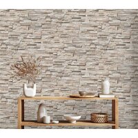 AS 388161 Tapeten A.S Creation Farbe Beige Braun   Elements II Vliestapete