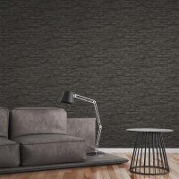 AS 707123 Tapeten A.S Creation Farbe Schwarz Grau   Elements II Vinyltapete