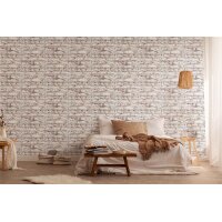 AS 362801 Tapeten A.S Creation Farbe Weiß Braun Grau  Elements II Vinyltapete