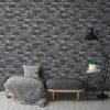 AS 388124 Tapeten A.S Creation Farbe Grau Anthrazit   Elements II Satintapete
