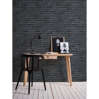 AS 942833 Tapeten A.S Creation Farbe Schwarz Grau   Elements II Vinyltapete