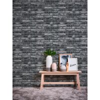 AS 362812 Tapeten A.S Creation Farbe Grau Schwarz   Elements II Vinyltapete