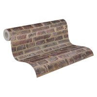 AS 371611 Tapeten A.S Creation Farbe Braun Rot Beige  Elements II Vinyltapete