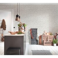 AS 319431 Tapeten A.S Creation Farbe Weiß Grau   Elements II Vinyltapete