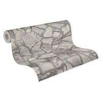 AS 389336 Tapeten A.S Creation Farbe Grau Grau   Elements II Satintapete