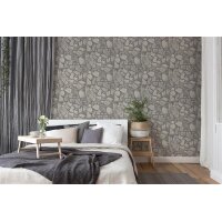 AS 389336 Tapeten A.S Creation Farbe Grau Grau   Elements II Satintapete