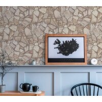 AS 389343 Tapeten A.S Creation Farbe Braun Grau Beige  Elements II Satintapete