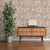 AS 389312 Tapeten A.S Creation Farbe Beige Grau Braun  Elements II Satintapete