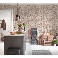 AS 927323 Tapeten A.S Creation Farbe Beige Grau Braun  Elements II Vinyltapete