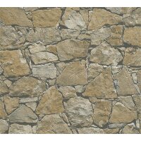 AS 958631 Tapeten A.S Creation Farbe Braun Beige Schwarz  Elements II Vinyltapete