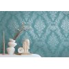 AS 397654 Tapeten A.S Creation Farbe Blau Türkis    Pure Elegance Profiltapete