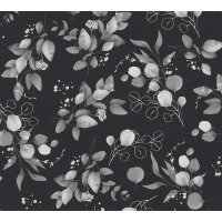 AS 397685 Tapeten A.S Creation Farbe Schwarz Grau Silber   Pure Elegance Profiltapete