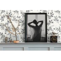 AS 397686 Tapeten A.S Creation Farbe Weiß Schwarz Grau Silber  Pure Elegance Profiltapete
