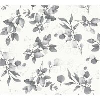 AS 397686 Tapeten A.S Creation Farbe Weiß Schwarz Grau Silber  Pure Elegance Profiltapete