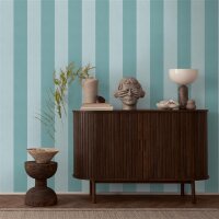AS 397928 Tapeten A.S Creation Farbe Blau Türkis    Pure Elegance Profiltapete
