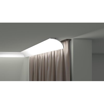 NMC IL18 Wallstyl Deckenleisten / Lichtleisten für   indirekte Beleuchtung  90 mm x 121 mm