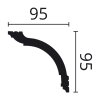 NMC WT17 WALLSTYL  Deckenleiste  95 x 95 mm