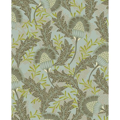 340211 Tapeten Eijffinger Farbe pastell, grün, oranien, terrakotta  SOLANGE Vliestapete