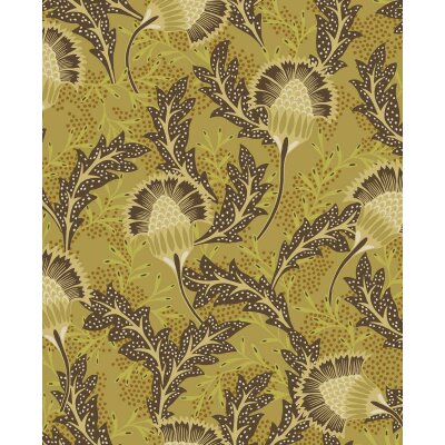 340212 Tapeten Eijffinger Farbe gelb, ocker, braun, taupe SOLANGE Vliestapete